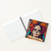 Catrina Day of the Dead 1 mit Text-Notebook Notizblock (Innenseite)