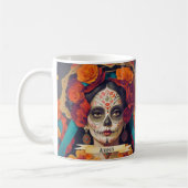 Catrina Day of the Dead 1 with text Kaffeetasse (Links)