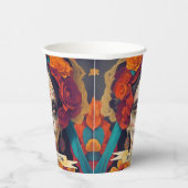 Catrina Day of the Dead 1 with text Pappbecher (Rechts)