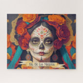 Catrina Day of the Dead 1 with text Puzzle (Horizontal)