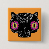 Catrina Day of the Dead Button (Vorderseite)