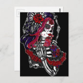 Catrina Day of the Dead Postkarte (Vorne/Hinten)