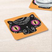 Catrina Day of the Dead Rechteckiger Pappuntersetzer (angewinkelt)