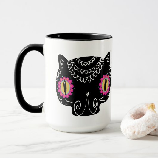 Catrina Day of the Dead Tasse (Mit Donut)