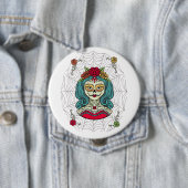Catrina Día de Muertos Web Button (Beispiel)