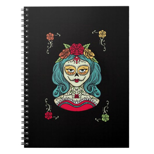 Catrina Día de Muertos Web Notizblock (Vorderseite)