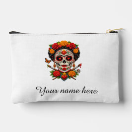 Catrina-Künstlerin Zucker-Schädel – Día de los Mue Zubehörtasche