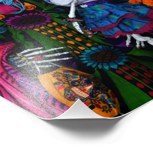 Catrina Mutter und Kind Ofrenda Fotodruck (Ecke)