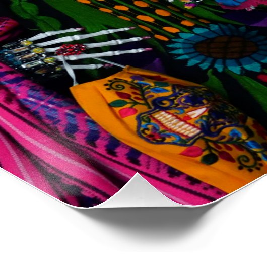 Catrina Mutter und Kind Ofrenda Poster (Ecke)