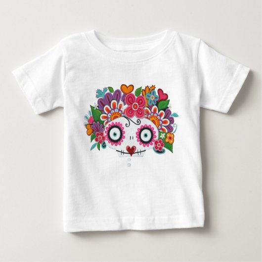 Catrina Skelly Baby T-shirt (Vorderseite)