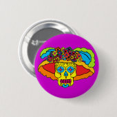 Catrina Sugar Skull Button (Vorne & Hinten)