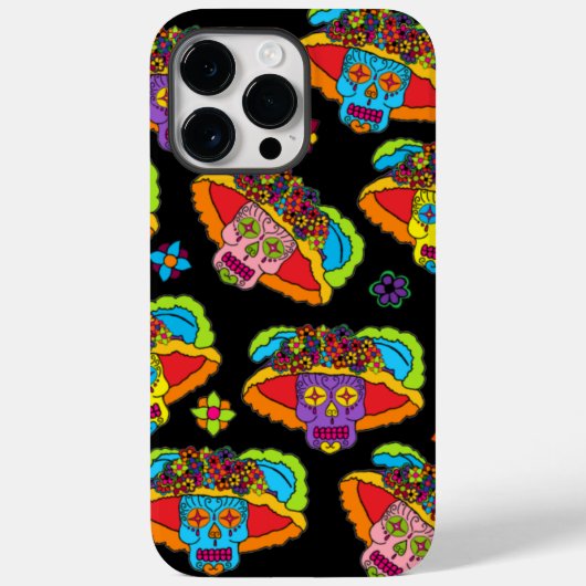 Catrina Sugar Skull Case-Mate iPhone Hülle (Rückseite)