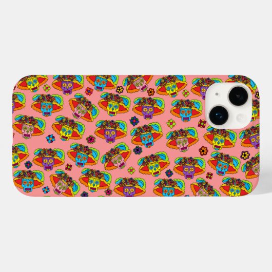 Catrina Sugar Skull Case-Mate iPhone Hülle (Rückseite (Horizontal))