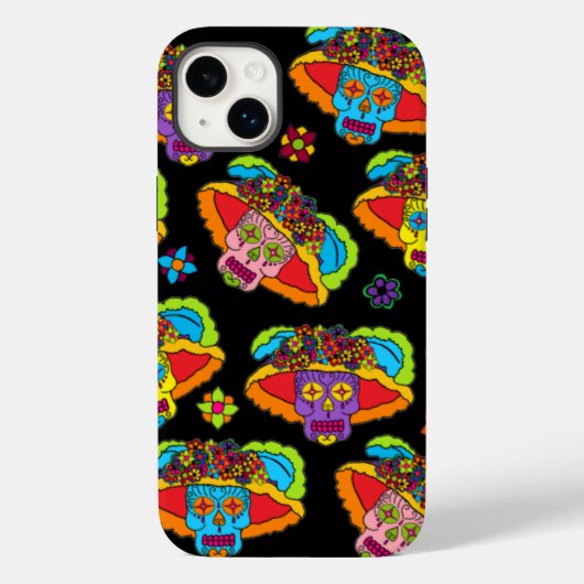 Catrina Sugar Skull Case-Mate iPhone Hülle (Rückseite)