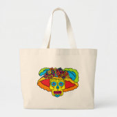 Catrina Sugar Skull Jumbo Stoffbeutel (Vorne)
