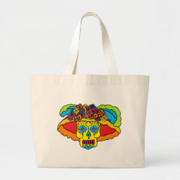 Catrina Sugar Skull Jumbo Stoffbeutel
