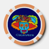 Catrina Sugar Skull Pokerchips (Rückseite)