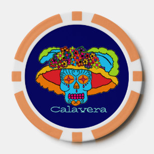 Catrina Sugar Skull Pokerchips