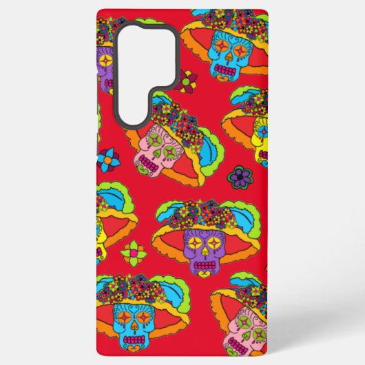 Catrina Sugar Skull Samsung Galaxy Hülle (Rückseite)