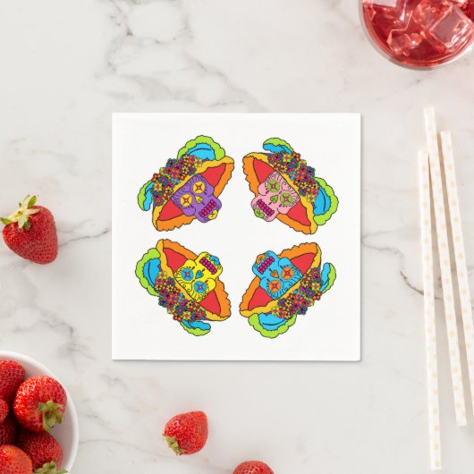 Catrina Sugar Skull Serviette (Beispiel)