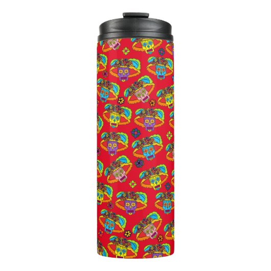Catrina Sugar Skull Thermosbecher (Vorderseite)