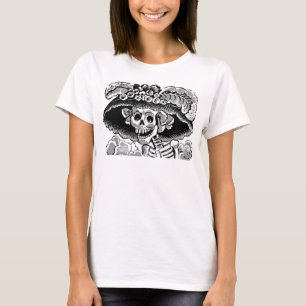 catrina Tag des toten Halloween-T-Shirts T-Shirt