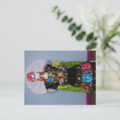 Catrina Tehuana Feiertagspostkarte (Stehend Vorderseite)