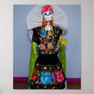 Catrina Tehuana Poster