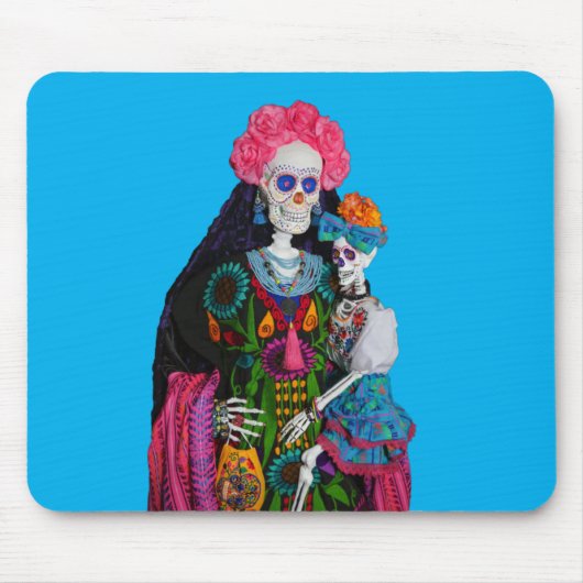 Catrina und Calavera Child Sugar Skull Mousepad (Vorne)