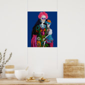 Catrina und Calavera Child Sugar Skull Poster (Küche)