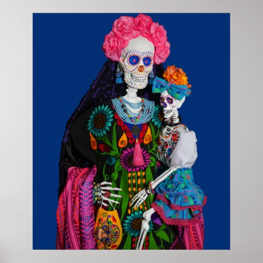 Catrina und Calavera Child Sugar Skull Poster (Vorne)