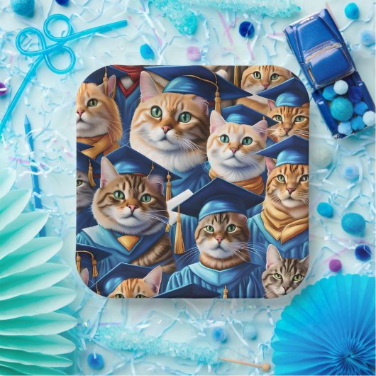 Cats Abschluss Day Pappteller (Party)