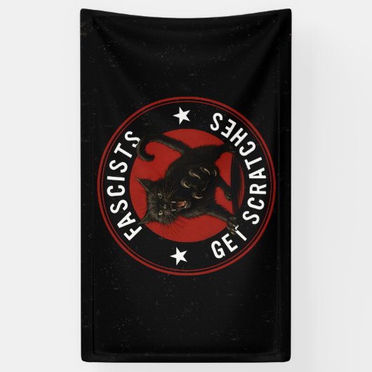 Cats Against Fascists Banner (Vertikal)