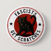 Cats Against Fascists Button (Vorderseite)