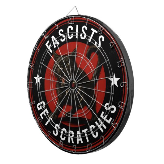 Cats Against Fascists Dartscheibe (Vorderseite rechts)