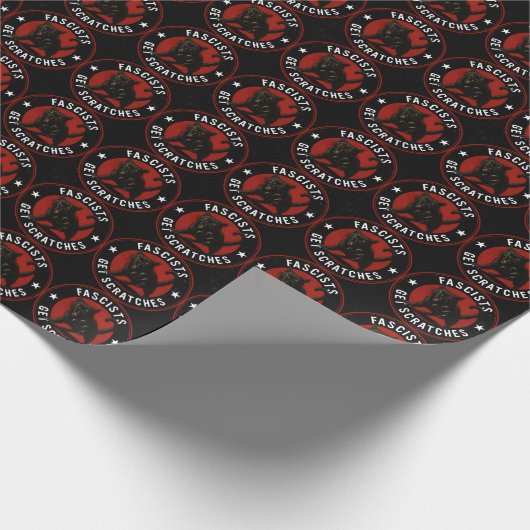 Cats Against Fascists Geschenkpapier (Ecke)