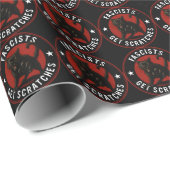 Cats Against Fascists Geschenkpapier (Rolleneckpunkt)