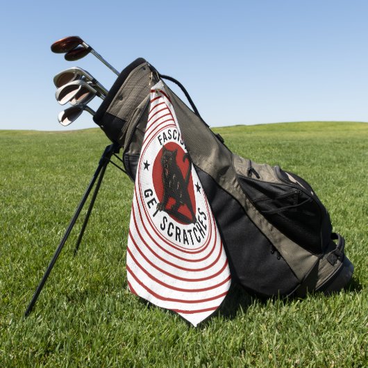 Cats Against Fascists Golfhandtuch (Gras)