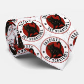 Cats Against Fascists Krawatte (Gerollt)