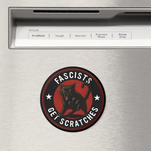 Cats Against Fascists Magnet (In Situ (Geschirrspüler))