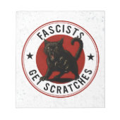 Cats Against Fascists Notizblock (Vorderseite)