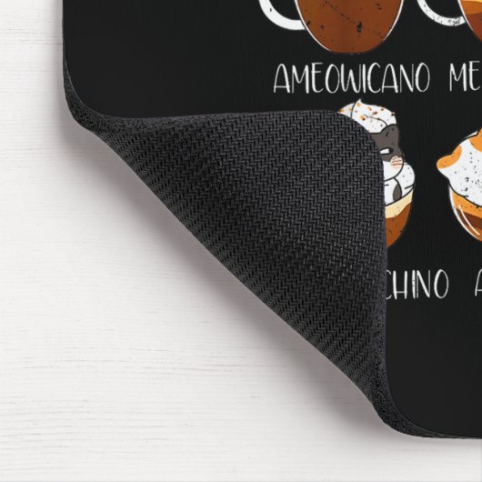 Cats & Coffee Lover Funny Caffeine Quote Cattf Mousepad (Ecke)