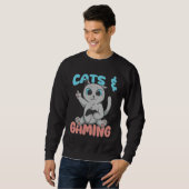 Cats And Gaming Loves Playing Video Games Cute Gam Sweatshirt (Vorne ganz)