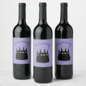 Cats and Halloween Weinetikett (Flaschen)