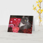 "Cats and Kisses" Karte (Gelbe Blume)