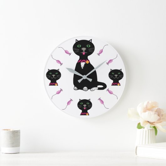 Cats and mice große wanduhr (Zuhause)