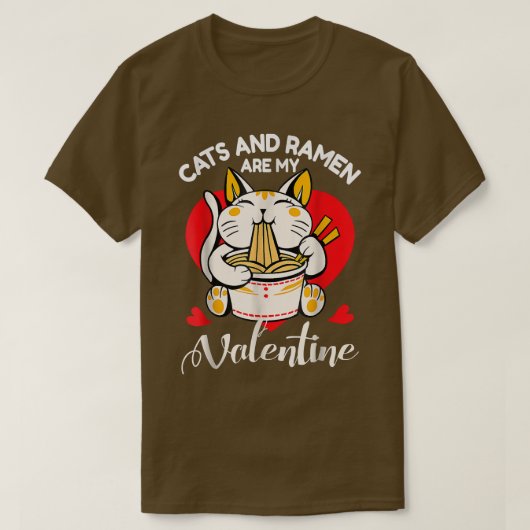 Cats and Ramen  T-Shirt (Design vorne)
