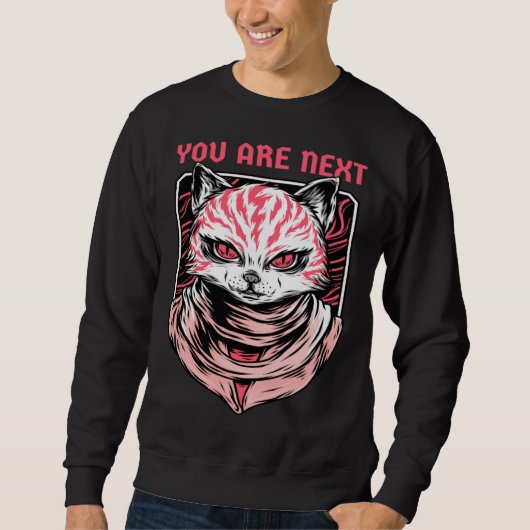 Cats Are Evil Demon Kitty You Are Next Sweatshirt (Vorderseite)