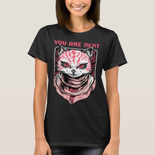 Cats Are Evil  Demon Kitty  You Are Next T-Shirt (Vorderseite)