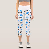 Cats Are Inquisitive Capri Leggings (Vorderseite)